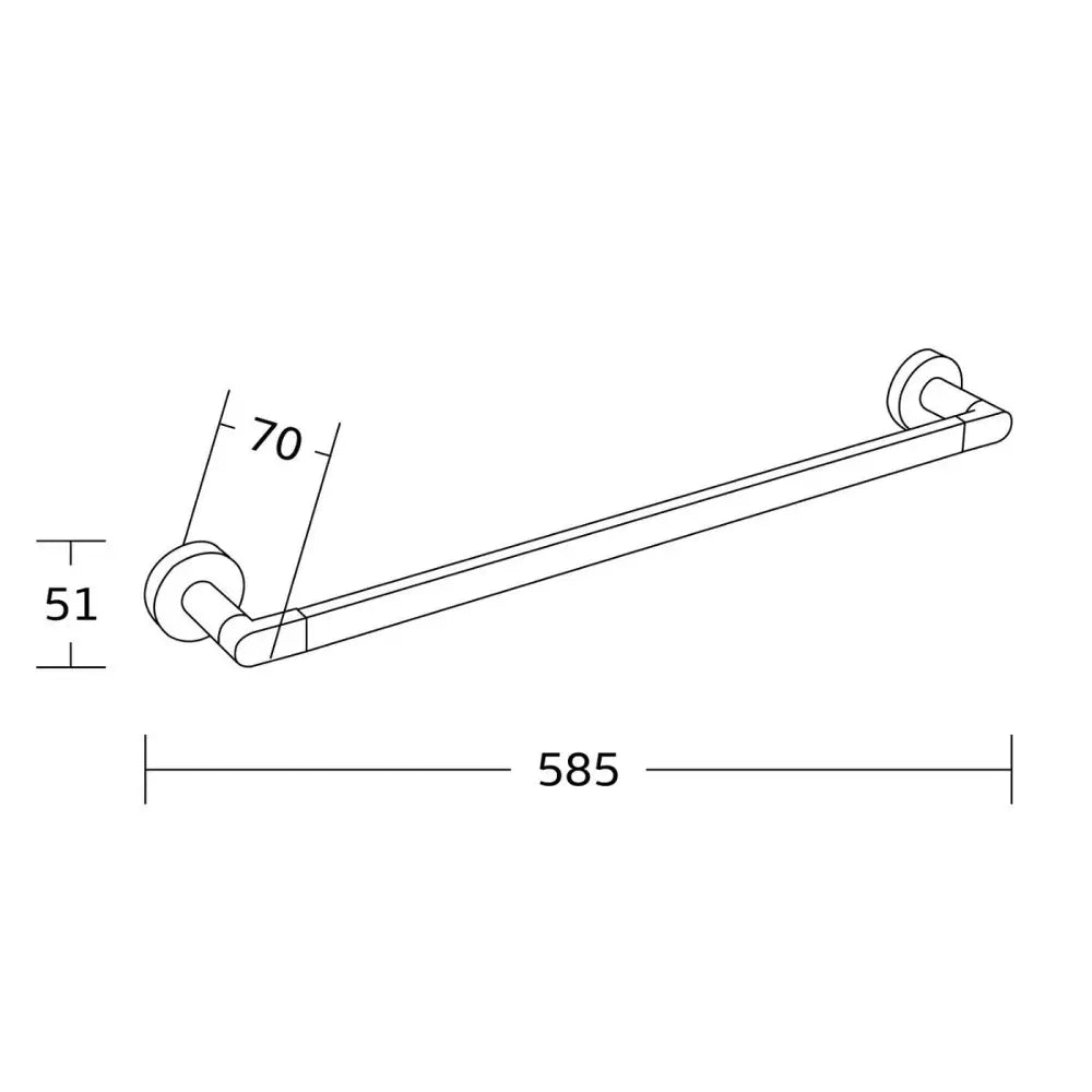 Tiber Håndklehenger Krom - 7050524