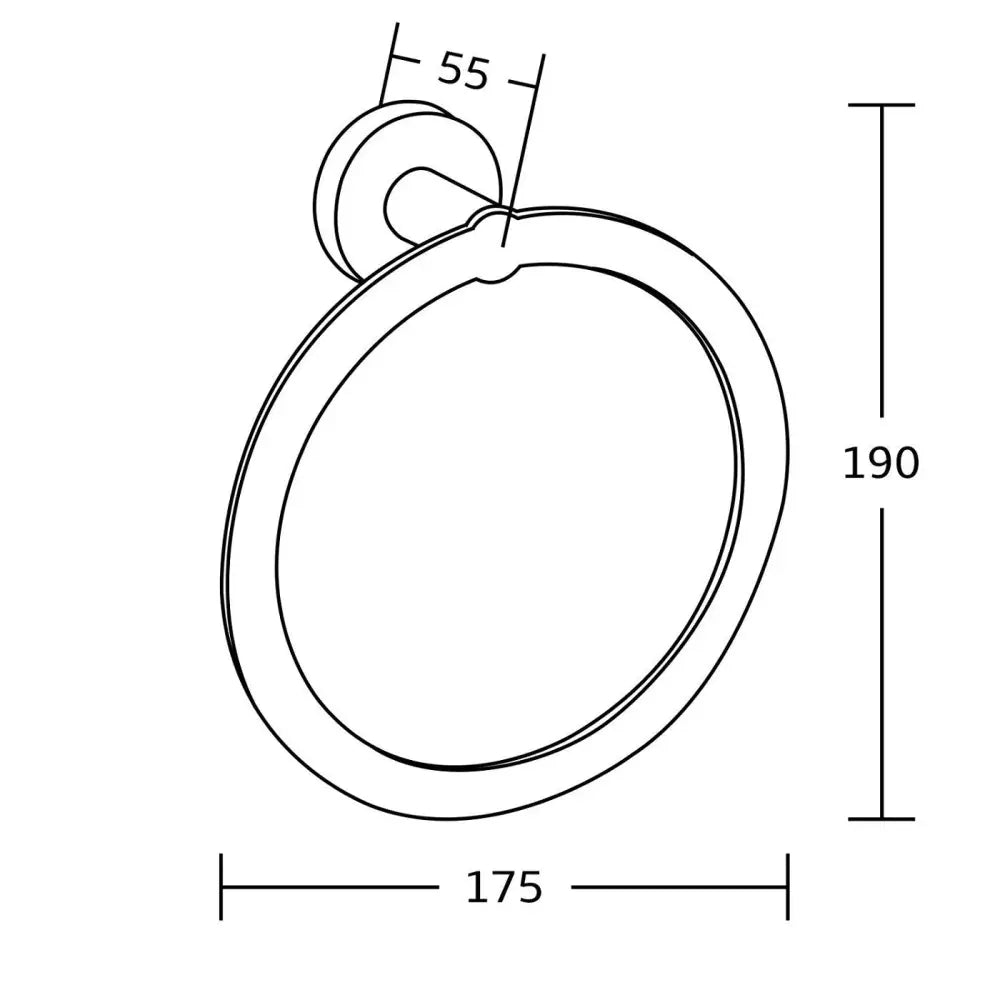 Tiber Håndklehenger Krom - 7050532