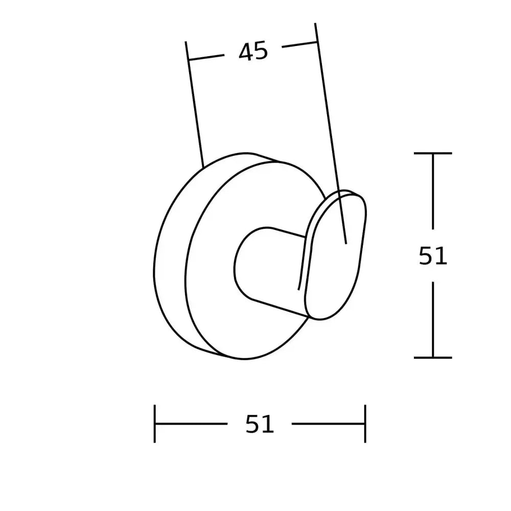 Tiber Håndklekrok Svart - 7050535