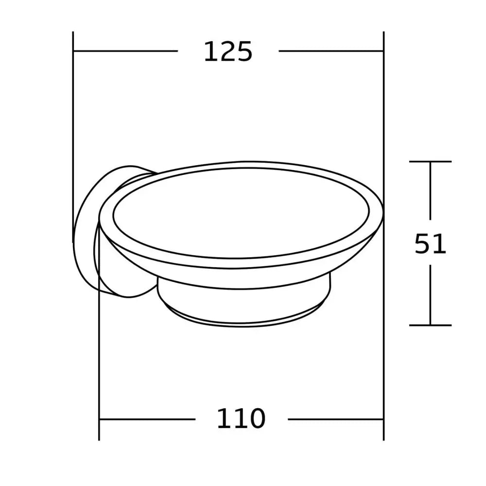 Tiber Såpekopp Krom - 7050539