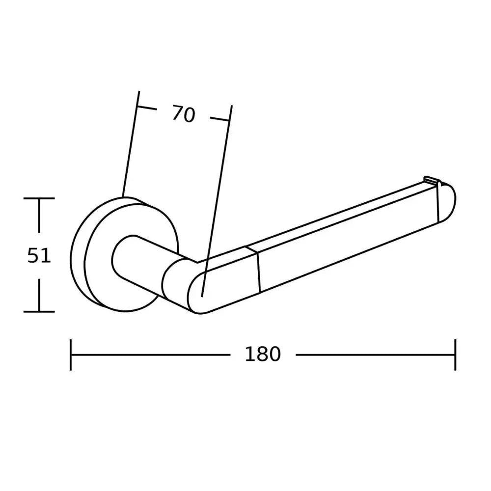 Tiber Toalettpapirholder Krom - 7050533-