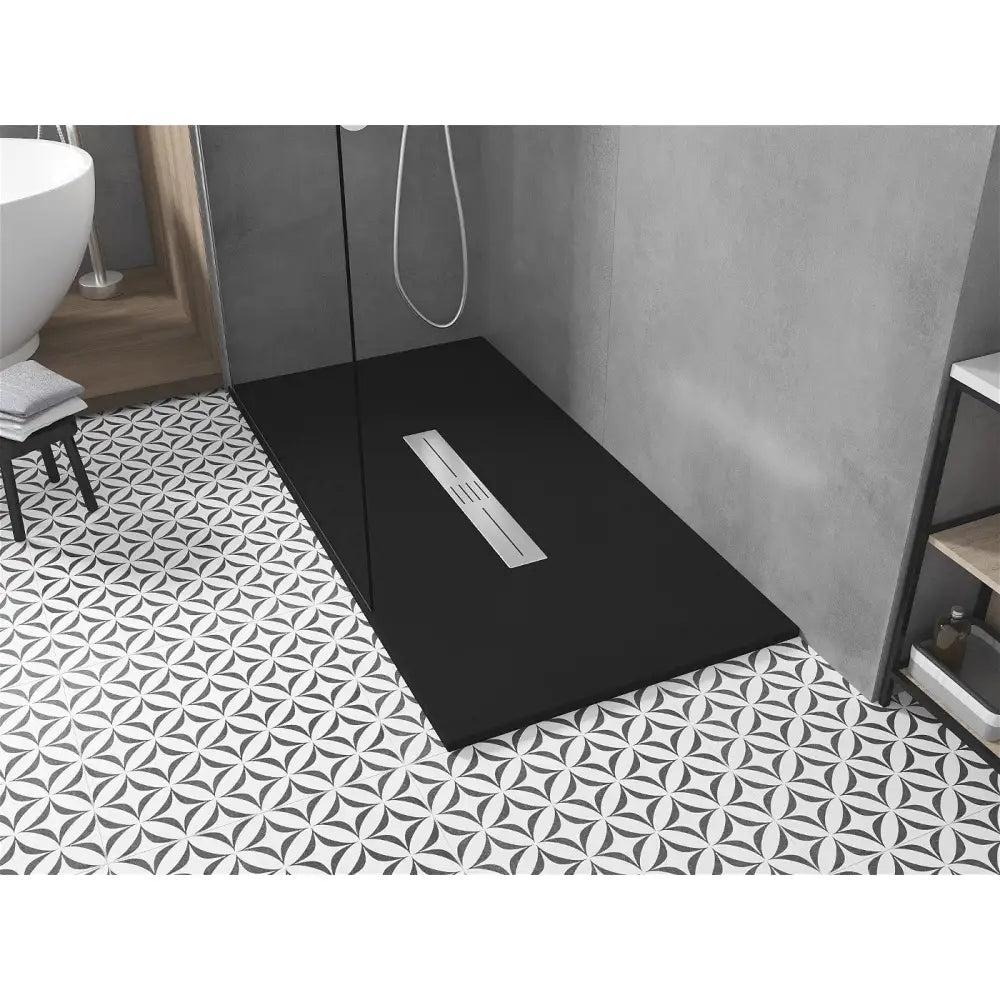 Toro Dusjbrett Rektangulært Smc 180x80 Cm Svart