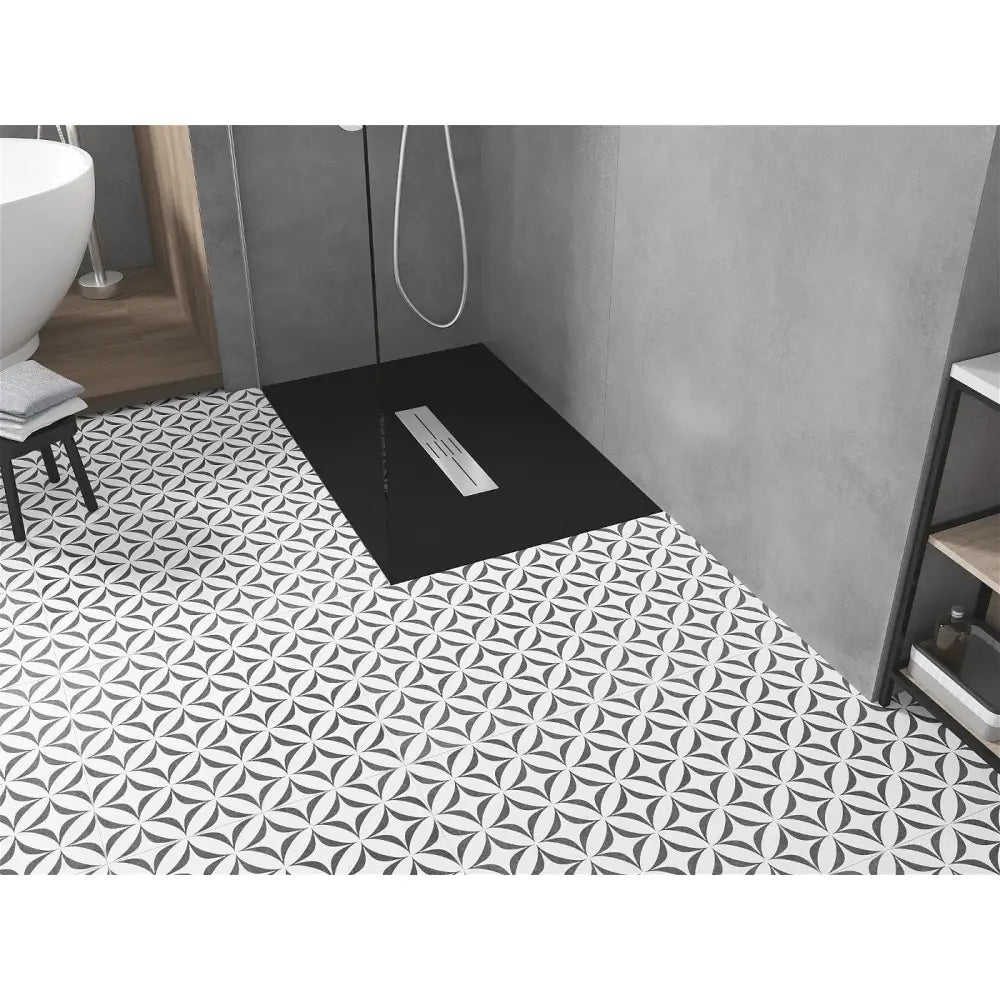 Toro Rektangulært Smc-dusjbrett 120x80 Cm Svart