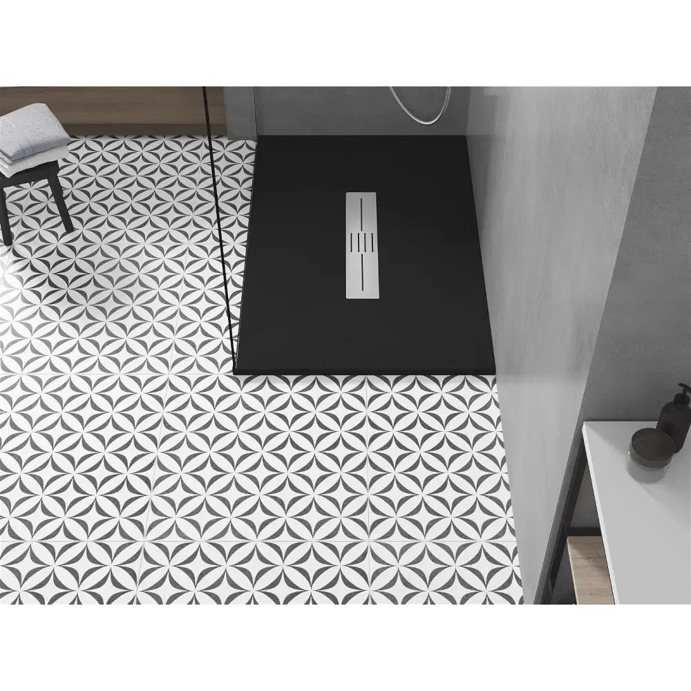 Toro Rektangulært Smc-dusjbrett 120x80 Cm Svart