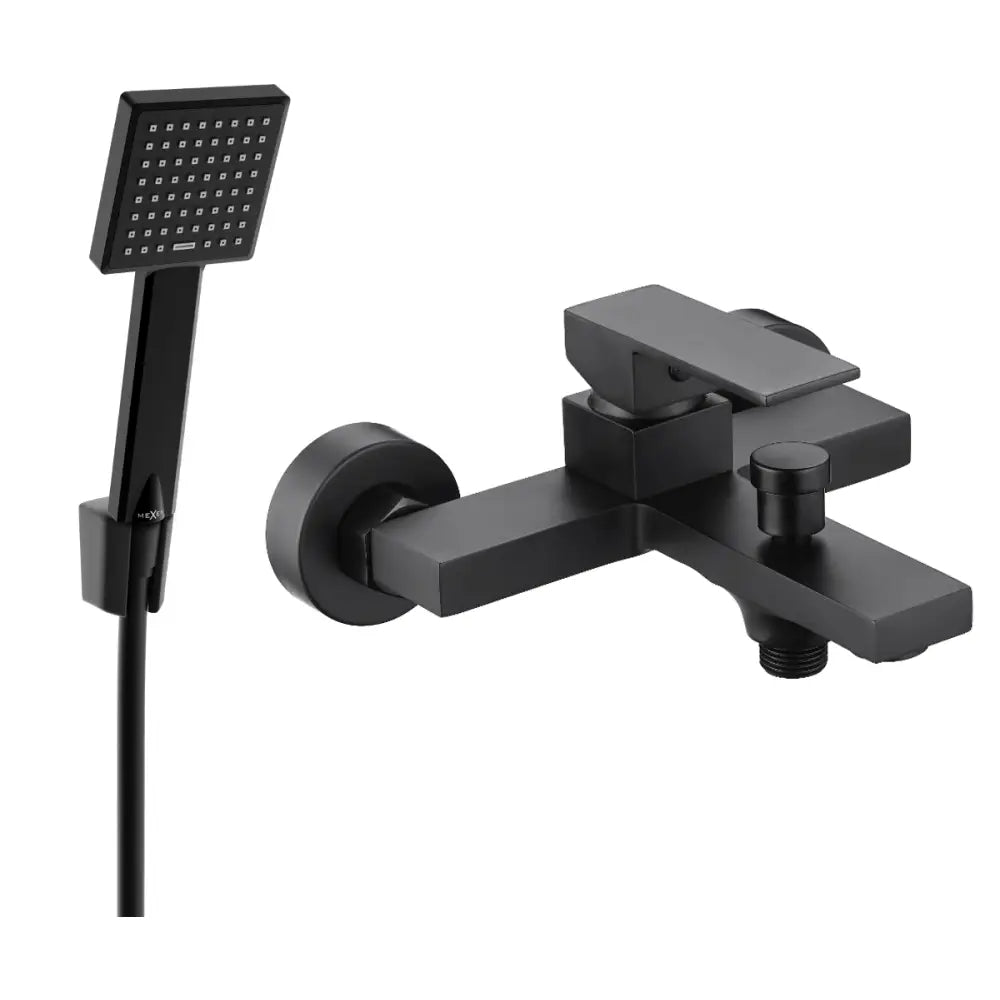 Uno R45 Badekarbatteri med Dusjsett Svart - 7143r45-