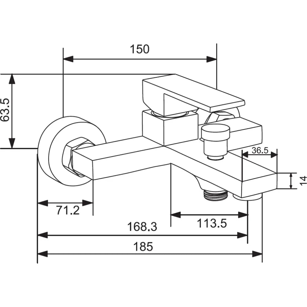 Uno R62 Badekarsett Krom - 71403r62