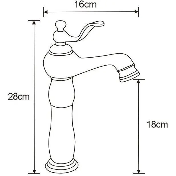 Vela Høy Servantkran Krom - 744510-