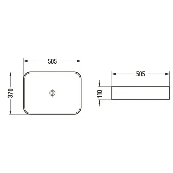 Vena Servant for Benkeplate 50x37 Cm Hvit