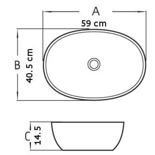 Viki Servant for Benkeplate 59x40 Cm Hvit