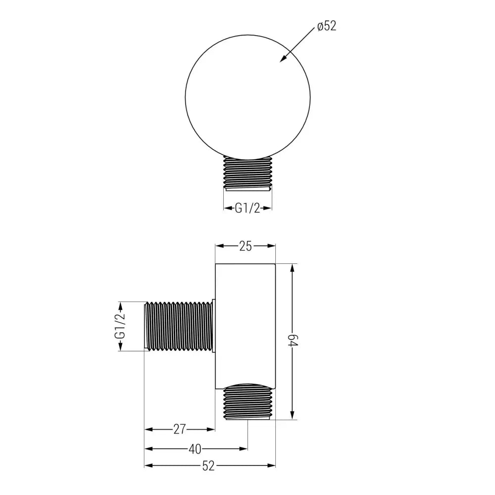 Vinkeltilkobling Krom - 79346-