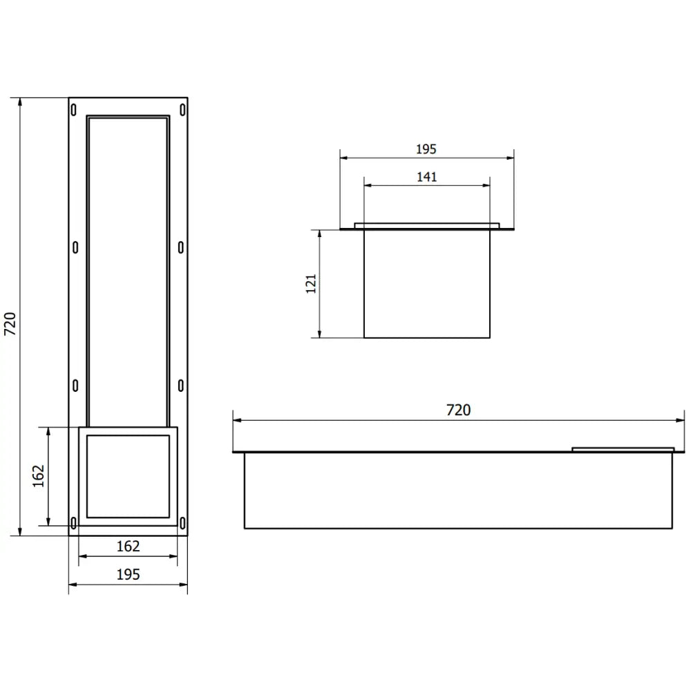 X-wall-b Toalettpapirholder Hvit