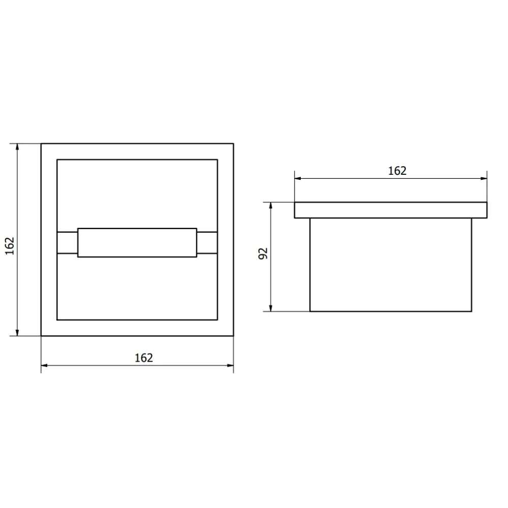 X-wall-p Toalettpapirholder Hvit