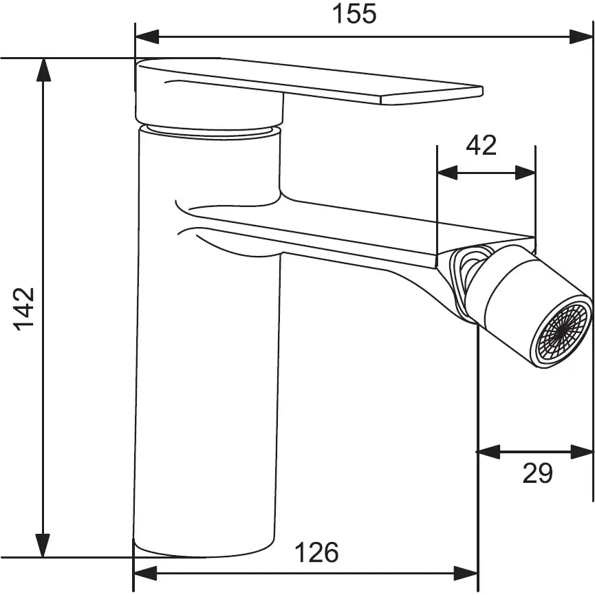 Zero Gullfarget Bidetbatteri - 71120-