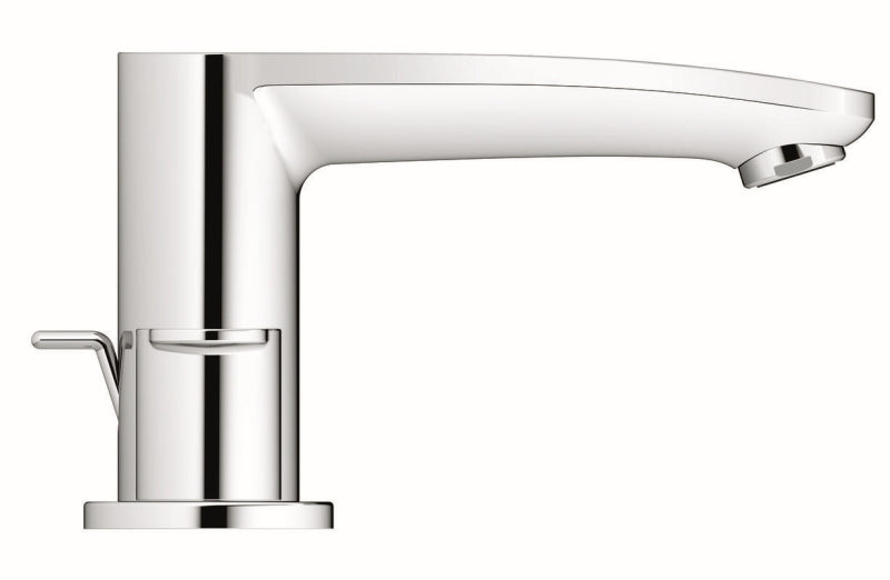 Sideprofil av servantbatteri 3-hulls togreps krom Grohe Eurostyle Cosmopolitan