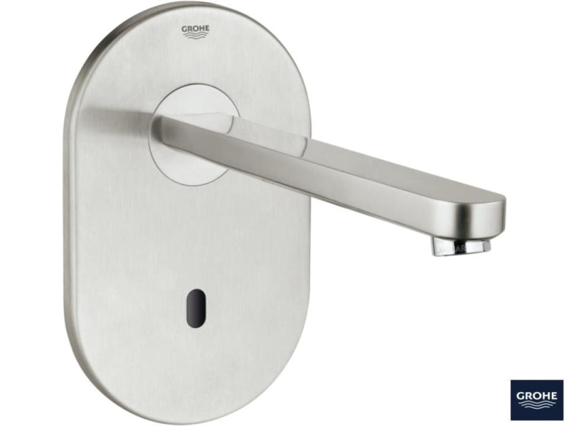 Detalj av Servantbatteri berøringsfritt rustfritt stål Grohe Eurosmart Cosmopolitan