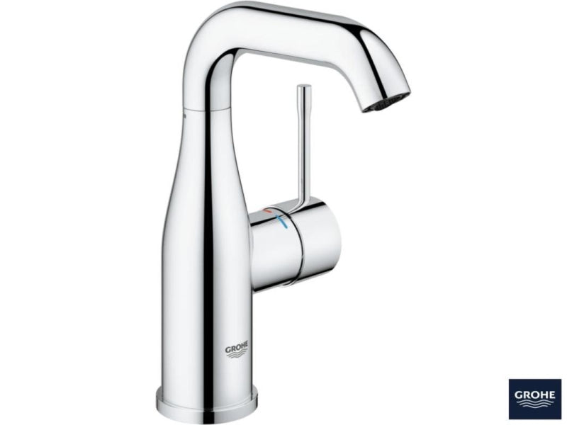 Detalj av keramisk hode på Grohe Essence New servantbatteri
