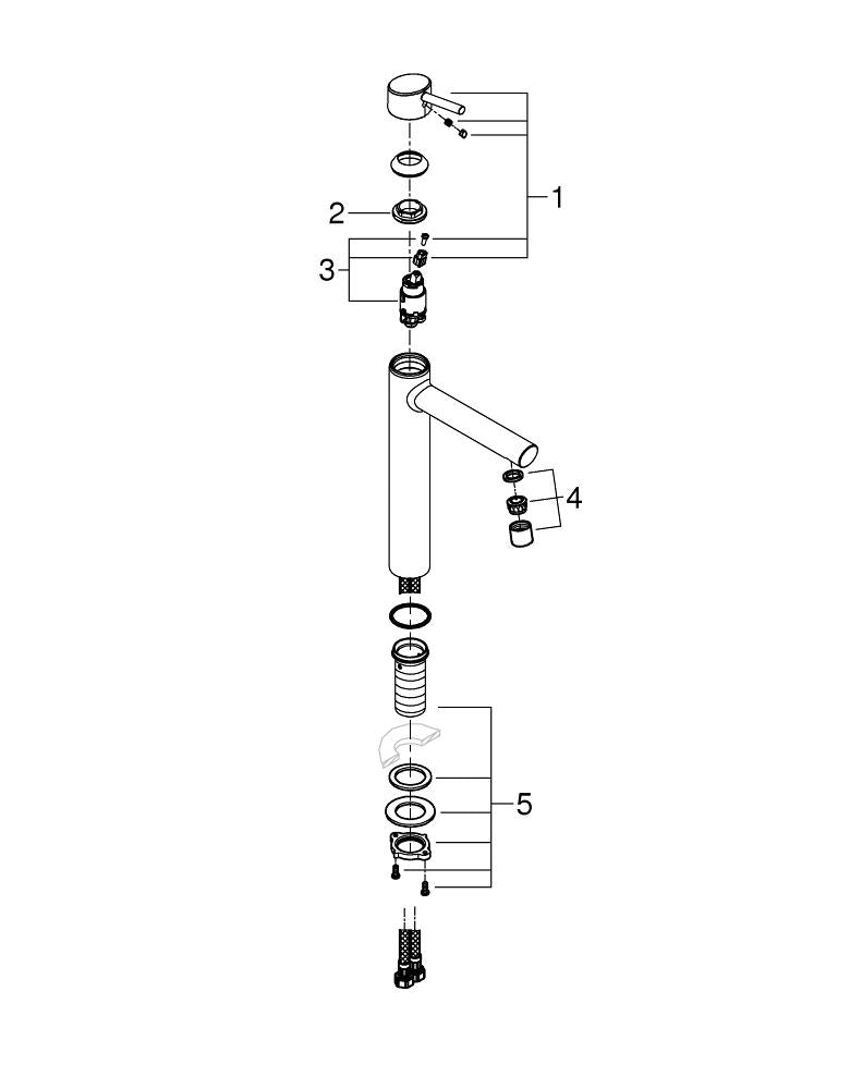 Mexen Servantbatteri ukjent servantbatteri – sett fra siden