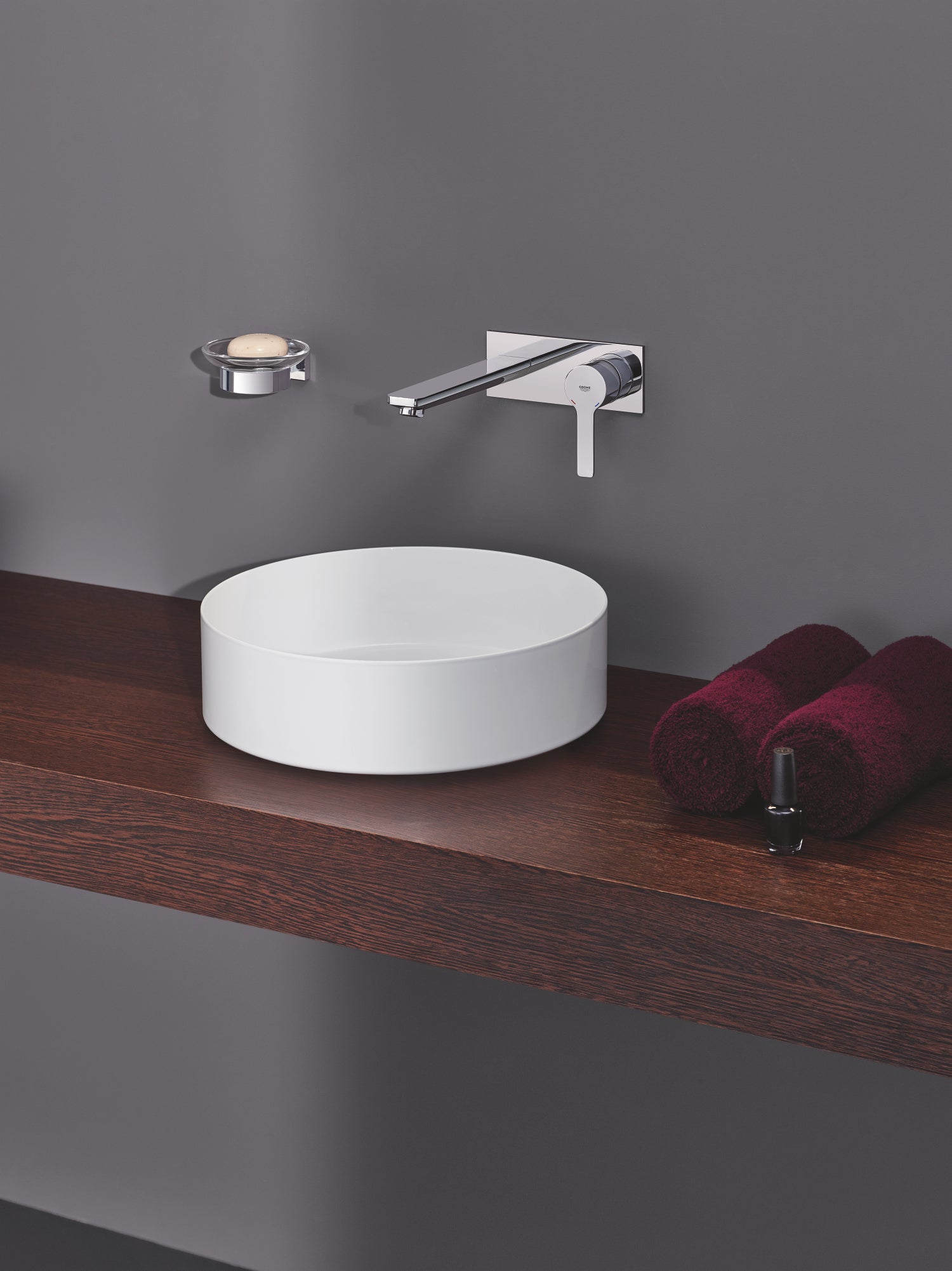 Oversikt servantbatteri togreps krom Grohe Lineare