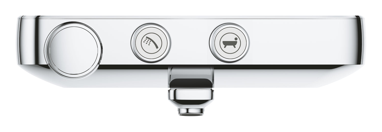 Termostat badekarbatteri krom Grohe Grohtherm SmartControl forfra