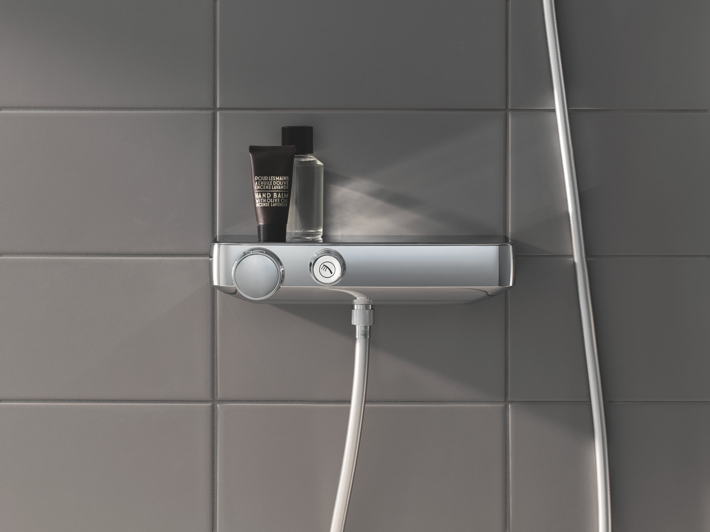 Termostatisk dusjbatteri krom Grohe Grohtherm SmartControl kontrollpanel